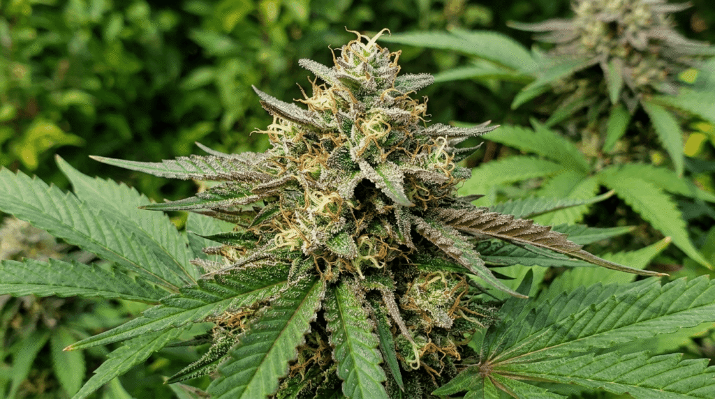 Premium THCA hemp flower bud with dense trichome coverage — bulk wholesale THCA flower available at THCa Wholesale