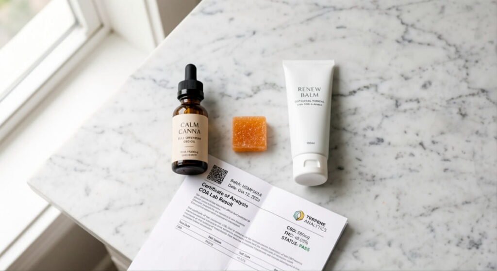 Compliant hemp tincture, gummy, and topical products eligible for Georgia wholesale shipping under SB 494