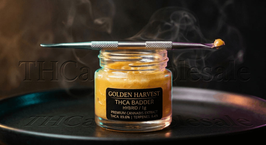 THCa Wholesale bulk THCA badder concentrate jar featured product