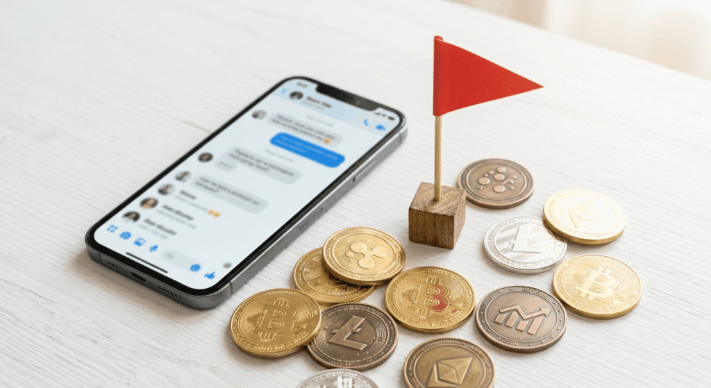 Warning signs of a THCA wholesale payment scam involving crypto and messaging apps